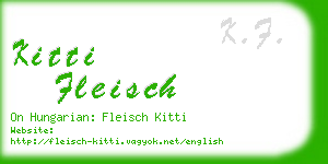 kitti fleisch business card